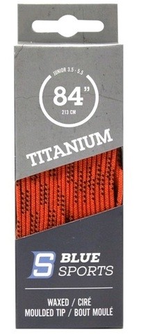 Шнурки с пропиткой BS TITANIUM оранж\чёрный