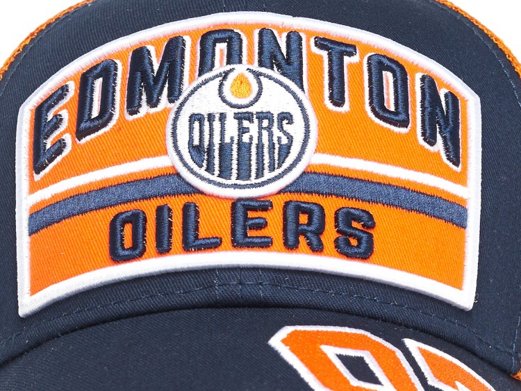 31340 Бейсболка NHL EDMONTON OLIERS №97 син/оранж, 55-58