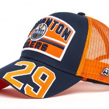 31341 Бейсболка NHL EDMONTON OILERS №29 син/оранж, 55-58