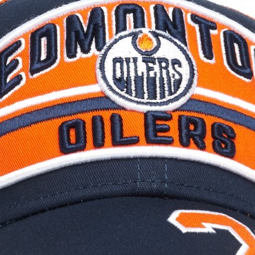 31341 Бейсболка NHL EDMONTON OILERS №29 син/оранж, 55-58