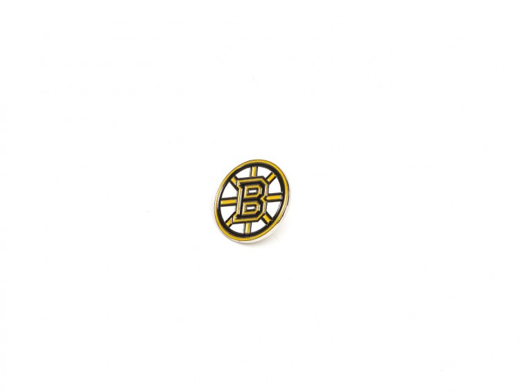 61009 Значок NHL BOSTON BRUINS чёрн/жёлтый