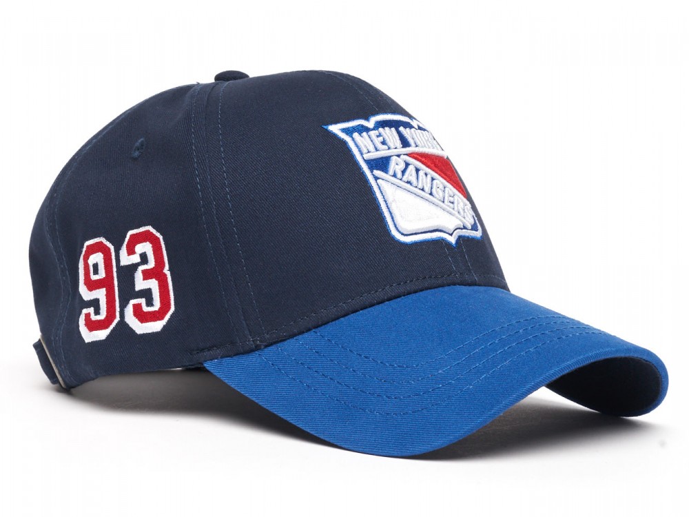 31353 Бейсболка NHL NEW YORK RANGERS №93 син/голубая, 55-58