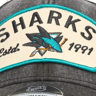 31113 Бейсболка NHL SAN JOSE SHARKS серая, 55-58