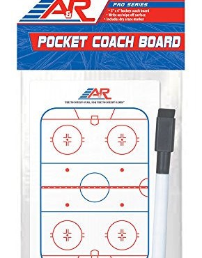 Доска тактическая карманная с маркером Hockey Pocket Coach Board