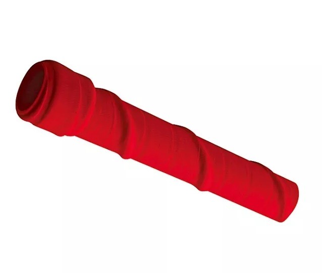 Ручка на клюшку ХОРС со структурой изоленты красная SR