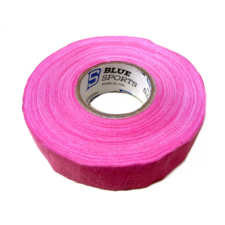 Хоккейная лента BLUESPORTS розовая 24мм*25м