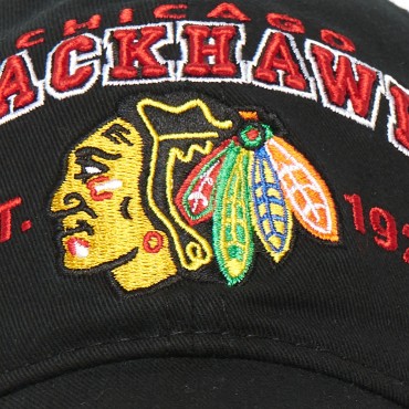 29042 Бейсболка NHL CHICAGO BLACKHAWKS чёрная, 55-58