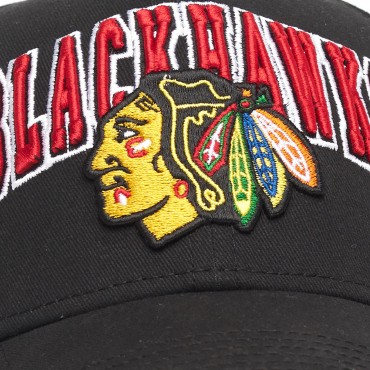31157 Бейсболка NHL CHICAGO BLACKHAWKS чёрная, 55-58