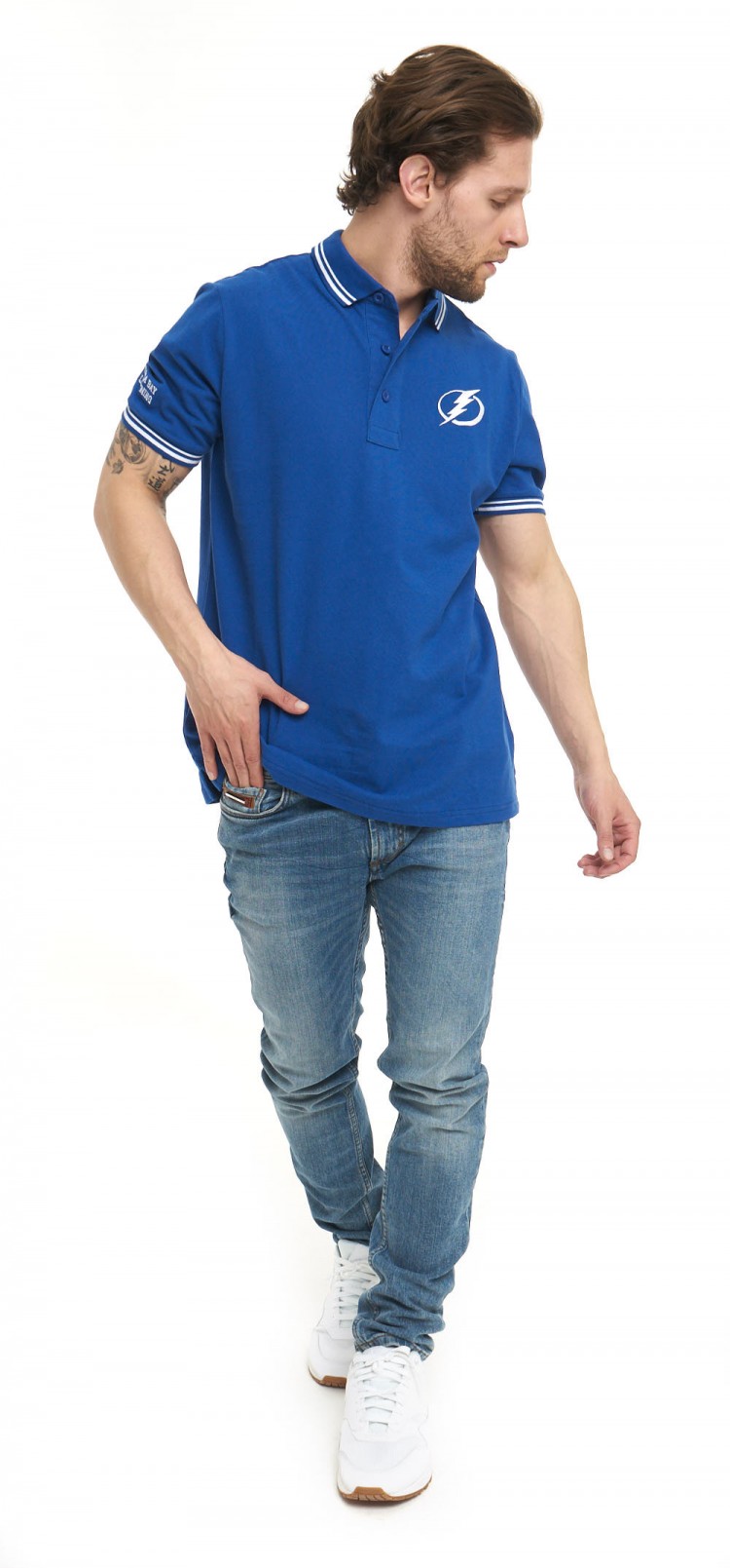 940050 Рубашка-поло NHL TAMPA BAY LIGHTNING синяя