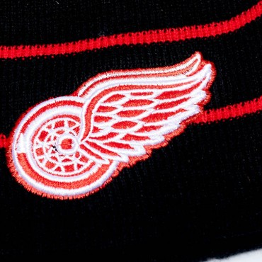 59035 Шапка NHL DETROIT RED WINGS чёрн/красная, 55-58