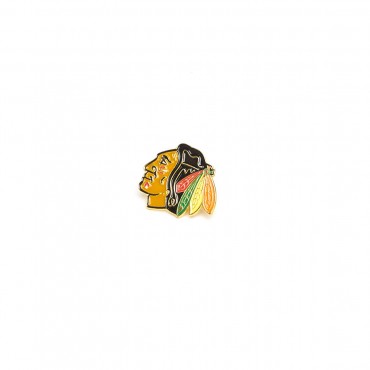 61005 Значок NHL CHICAGO BLACKHAWKS чёрн/жёлтый