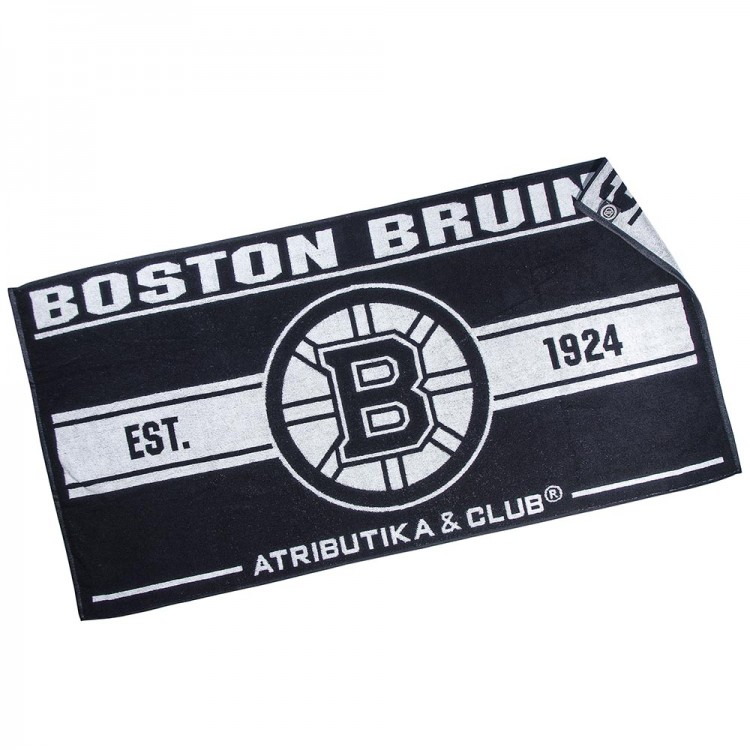 21020/1 Полотенце NHL BOSTON BRUINS (70*140) чёрн/белое